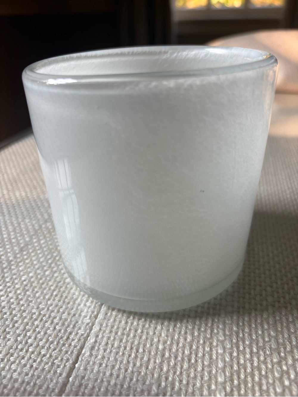 Lafco White Glass Votive Candle Holder